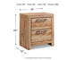 Hyanna Two Drawer Night Stand at Cloud 9 Mattress & Furniture furniture, home furnishing, home decor