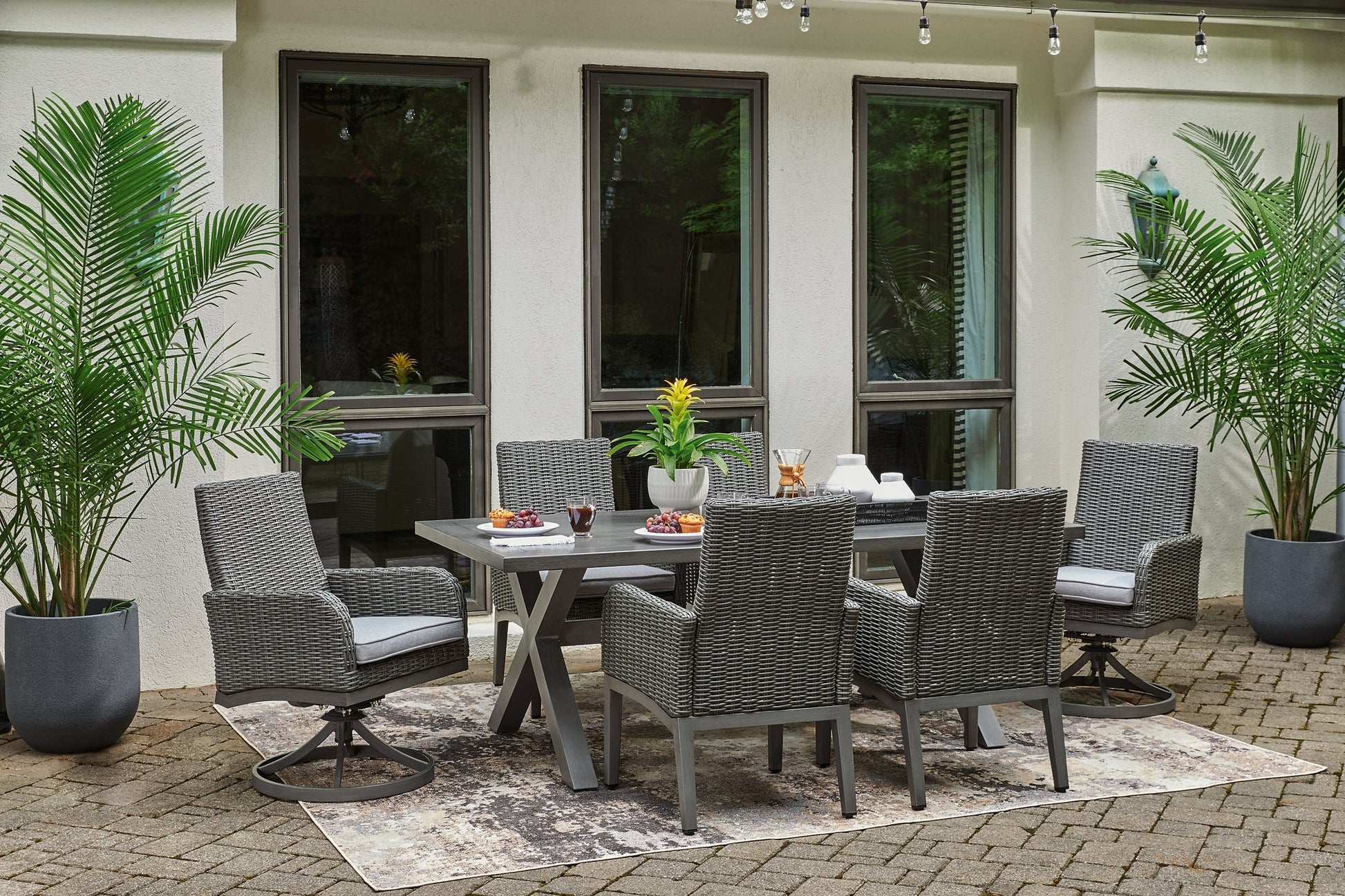 Elite Park Outdoor Dining Table and 6 Chairs at Cloud 9 Mattress & Furniture furniture, home furnishing, home decor