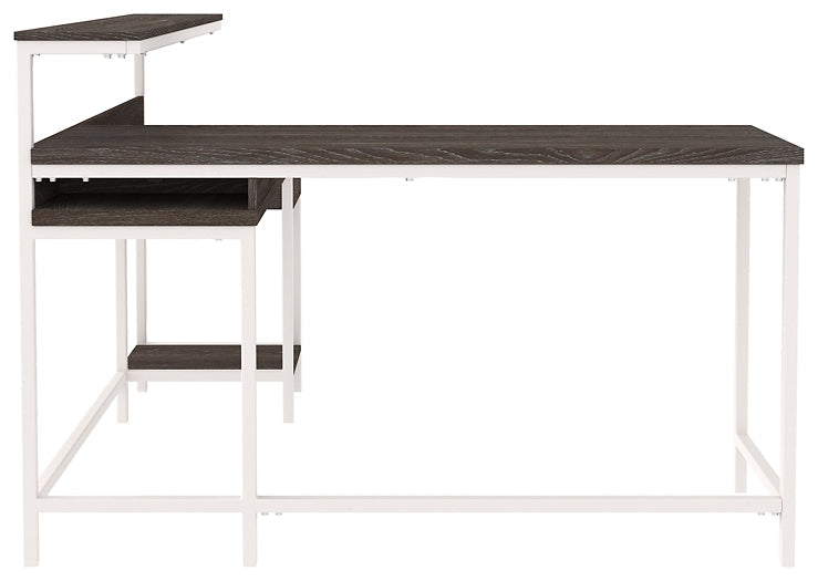 Dorrinson L-Desk with Storage at Cloud 9 Mattress & Furniture furniture, home furnishing, home decor