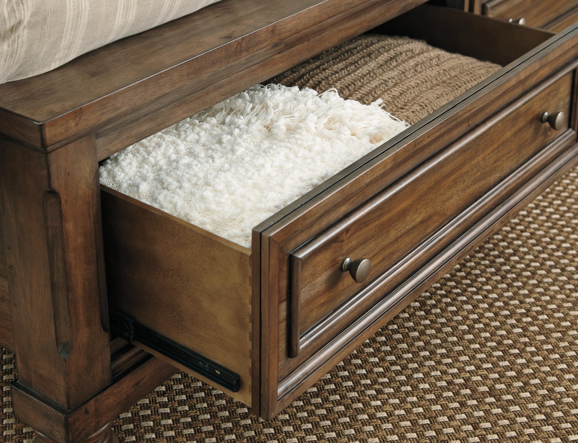 Flynnter Queen Panel Bed with Mirrored Dresser and Chest at Cloud 9 Mattress & Furniture furniture, home furnishing, home decor