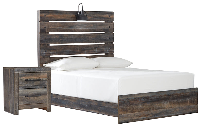 Drystan Twin Panel Bed with Nightstand at Cloud 9 Mattress & Furniture furniture, home furnishing, home decor