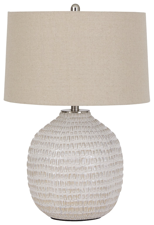 Jamon Ceramic Table Lamp (1/CN) at Cloud 9 Mattress & Furniture furniture, home furnishing, home decor