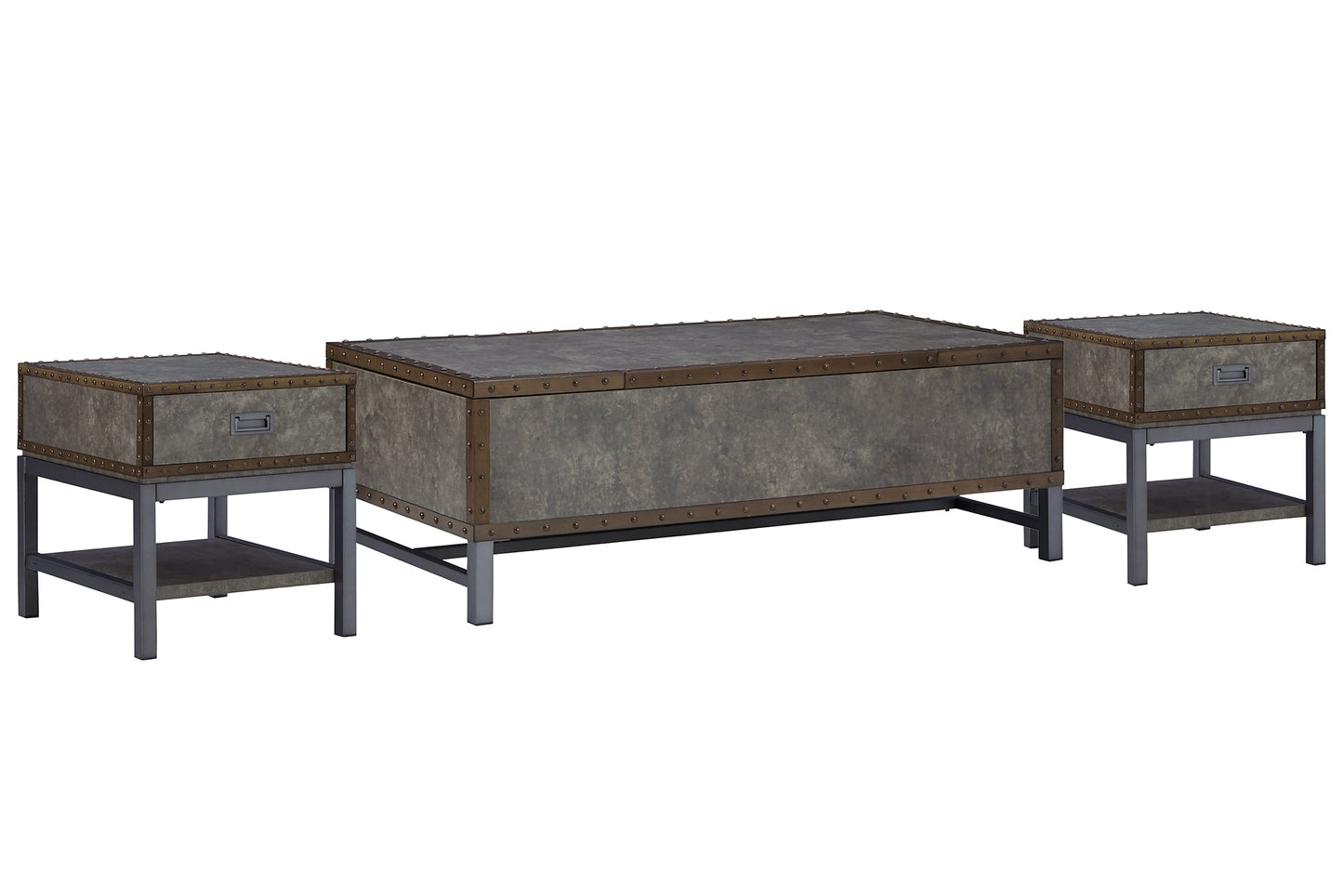 Derrylin Coffee Table with 2 End Tables at Cloud 9 Mattress & Furniture furniture, home furnishing, home decor