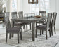 Hallanden Dining Table and 6 Chairs with Storage at Cloud 9 Mattress & Furniture furniture, home furnishing, home decor