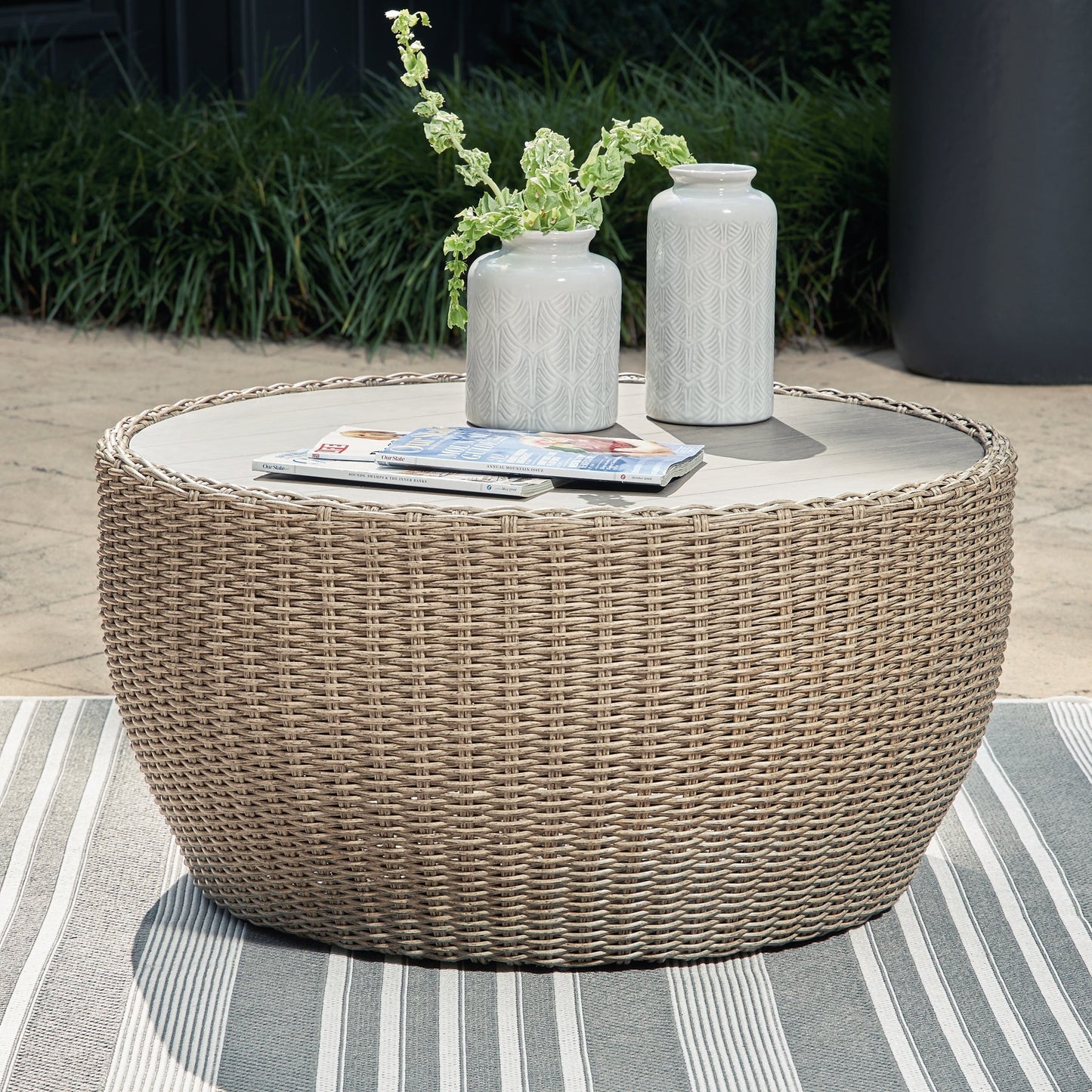 Danson Outdoor Coffee Table with End Table at Cloud 9 Mattress & Furniture furniture, home furnishing, home decor