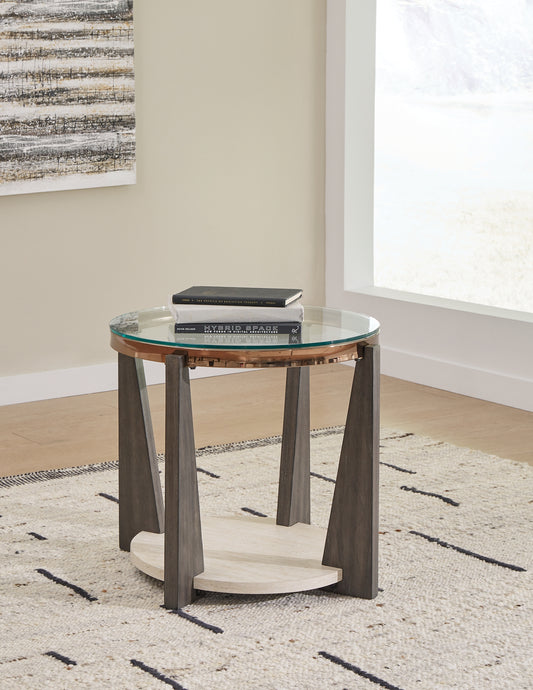 Frazwa Round End Table