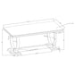 Antoine Rectangular 95-inch Glass Top Dining Table Black
