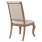 Brockway Tufted Side Chairs Cream and Barley Brown (Set of 2)