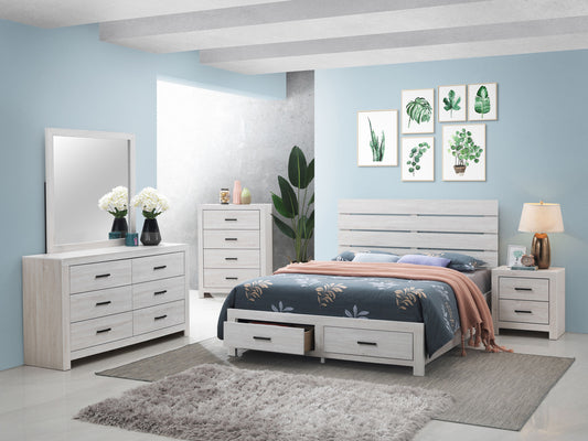 Brantford 4-piece Queen Bedroom Set Coastal White