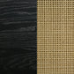 Arini Rattan Eastern King Panel Bed Black and Natural