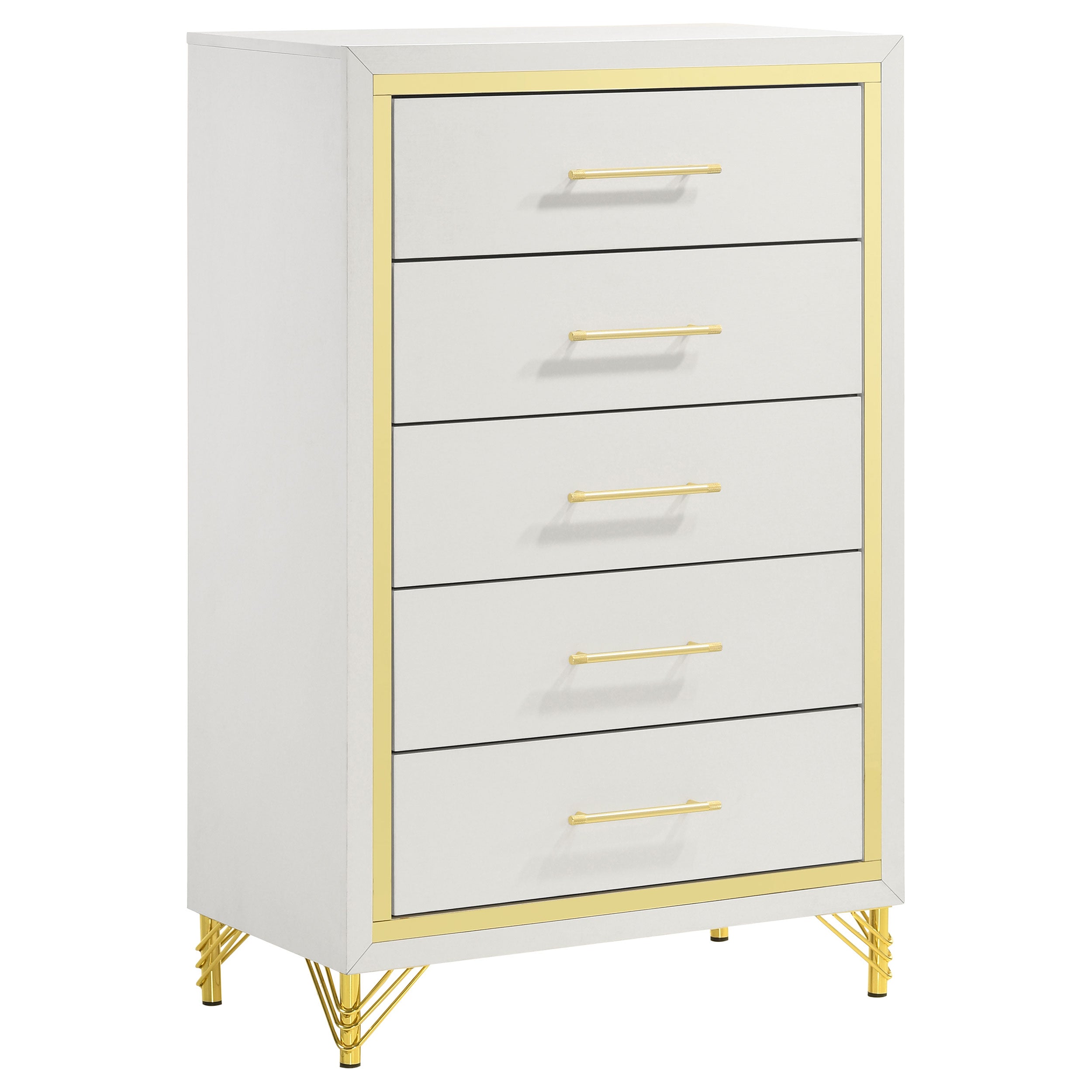 white and gold tall dresser Discover Your Home Style