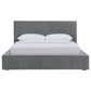 Gregory Upholstered California King Panel Bed Graphite
