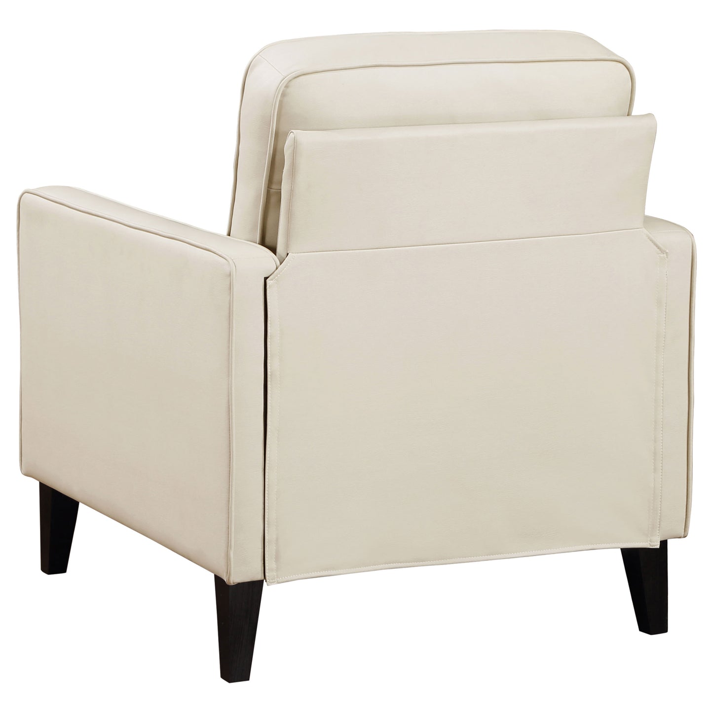 Jonah Upholstered Track Arm Accent Club Chair Ivory