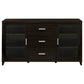 Lewes 2-door Engineered Wood 60-inch TV Stand Cappuccino