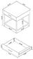 Byers 1-drawer Square Engineered Wood End Table Brown Oak