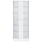 Cabra 4-door LED Curio Display Cabinet White High Gloss